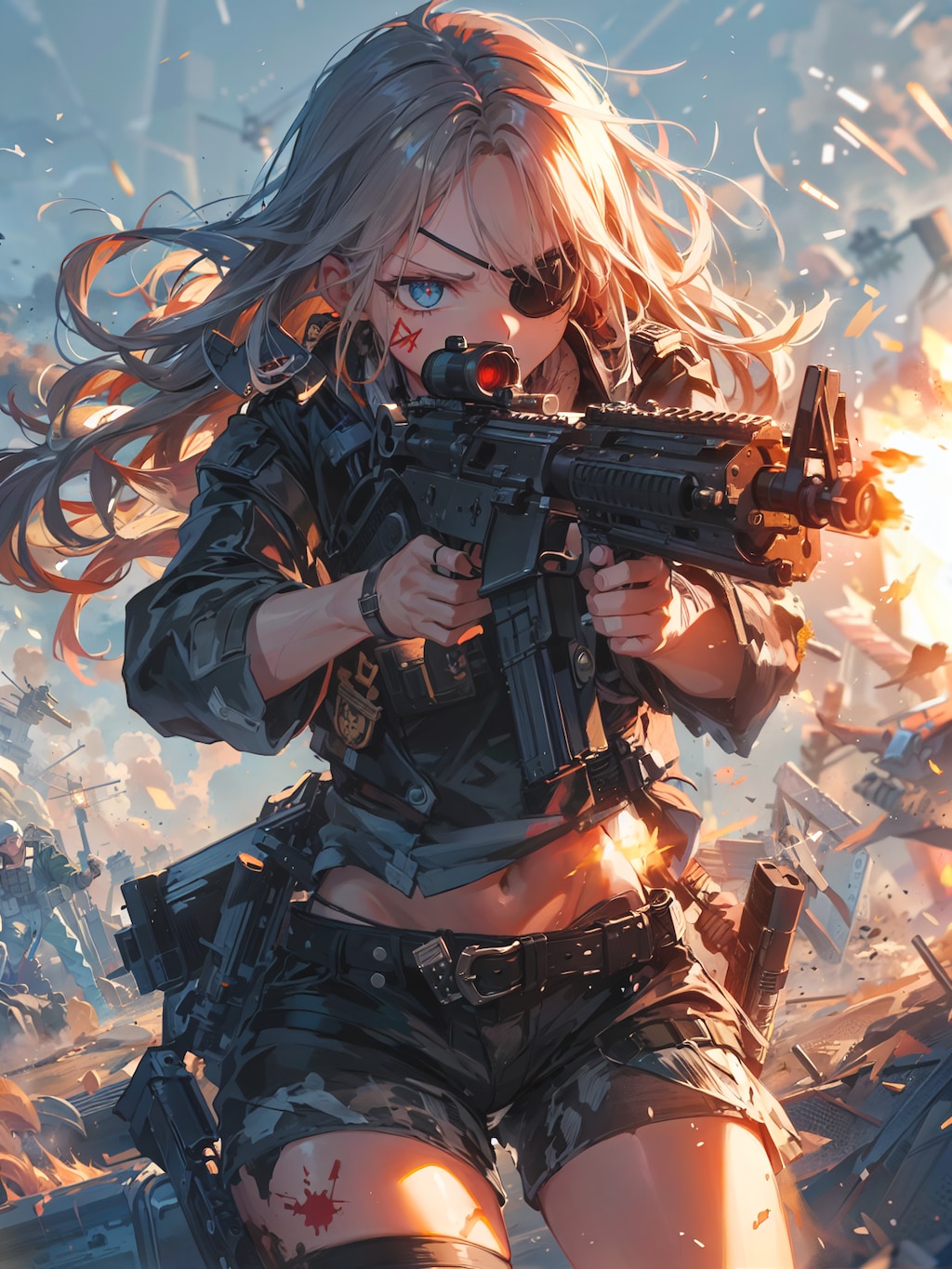 隻眼の女兵士