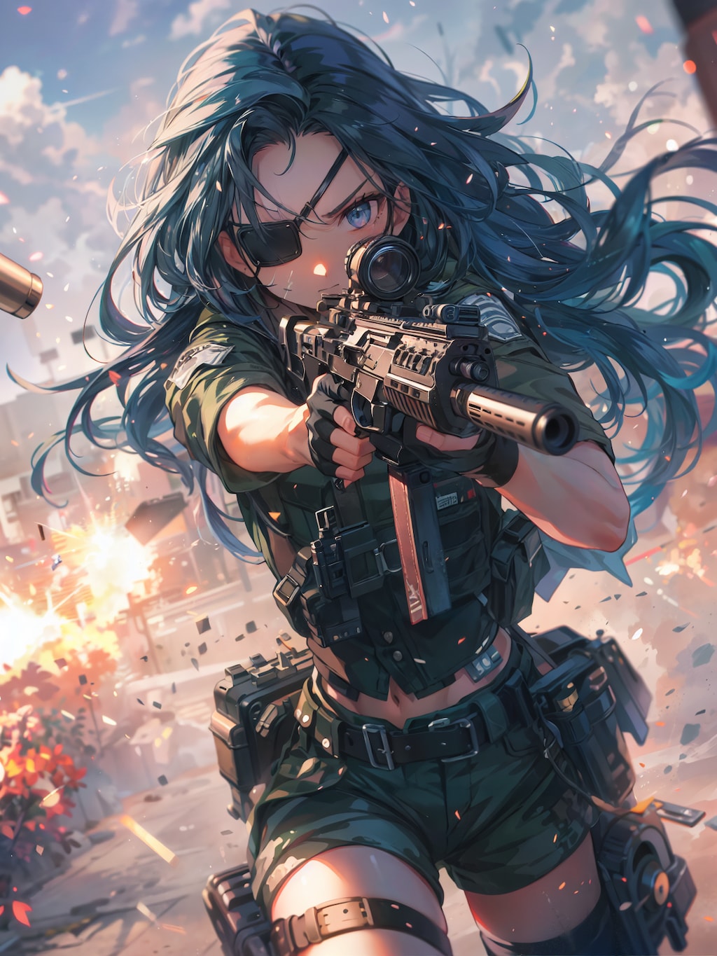 隻眼の女兵士