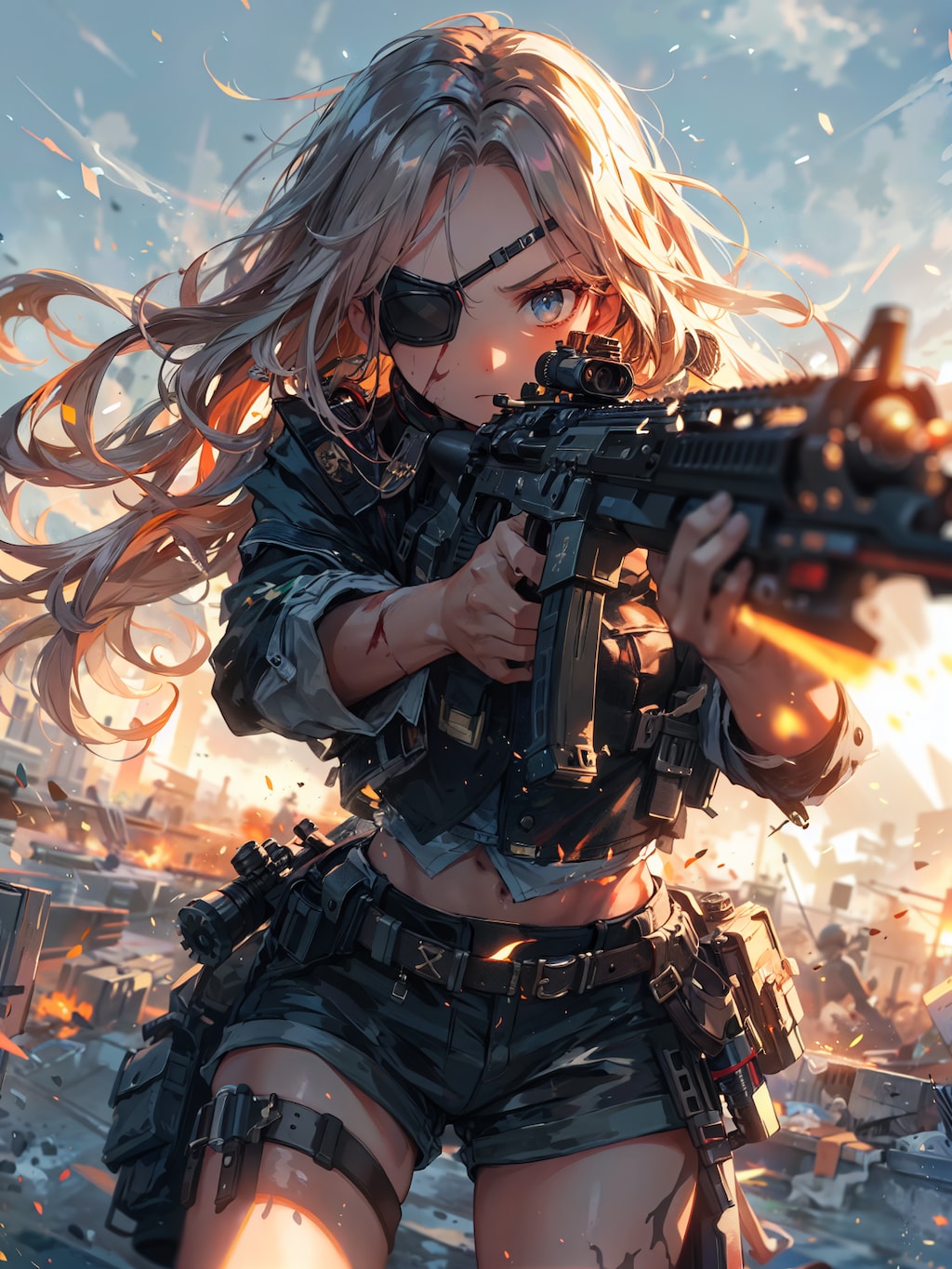 隻眼の女兵士