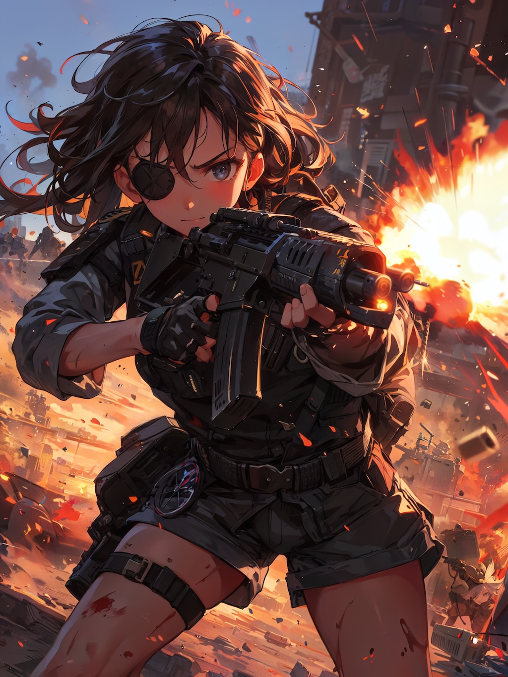 隻眼の女兵士
