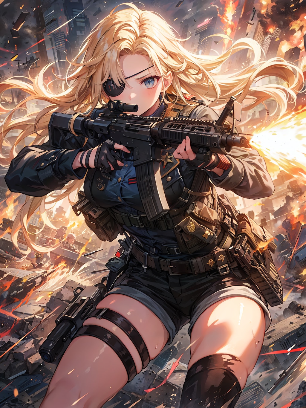 隻眼の女兵士