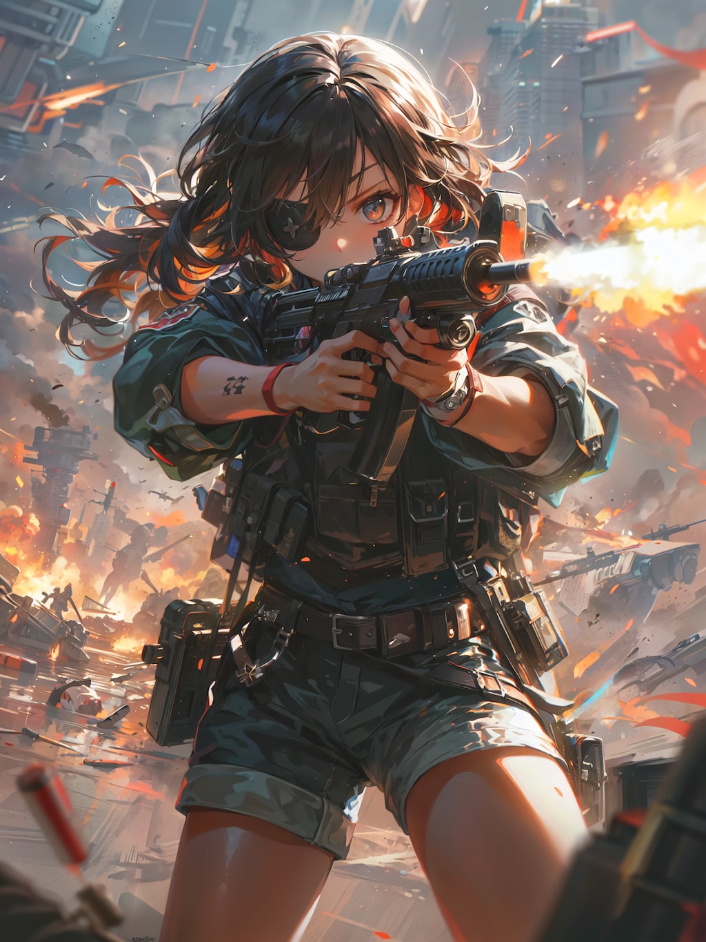 隻眼の女兵士