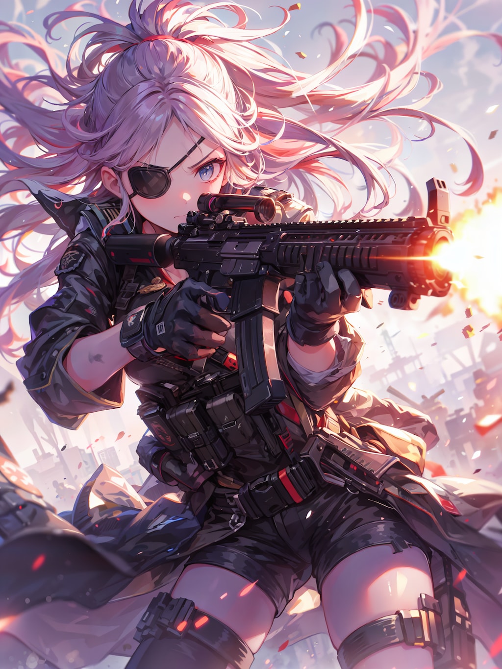 隻眼の女兵士