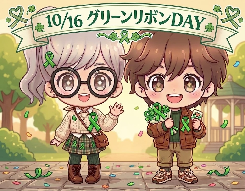 今日は「グリーンリボンDAY」