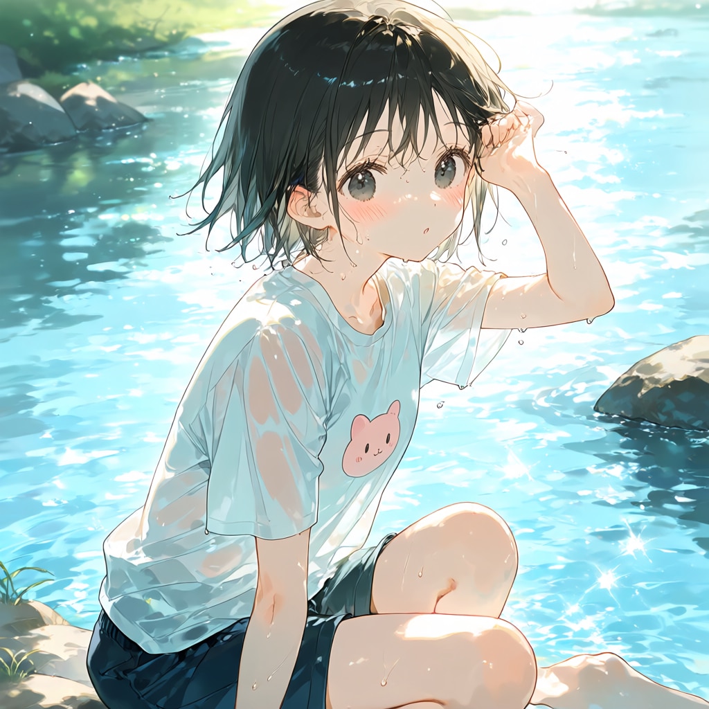 夏の渓流