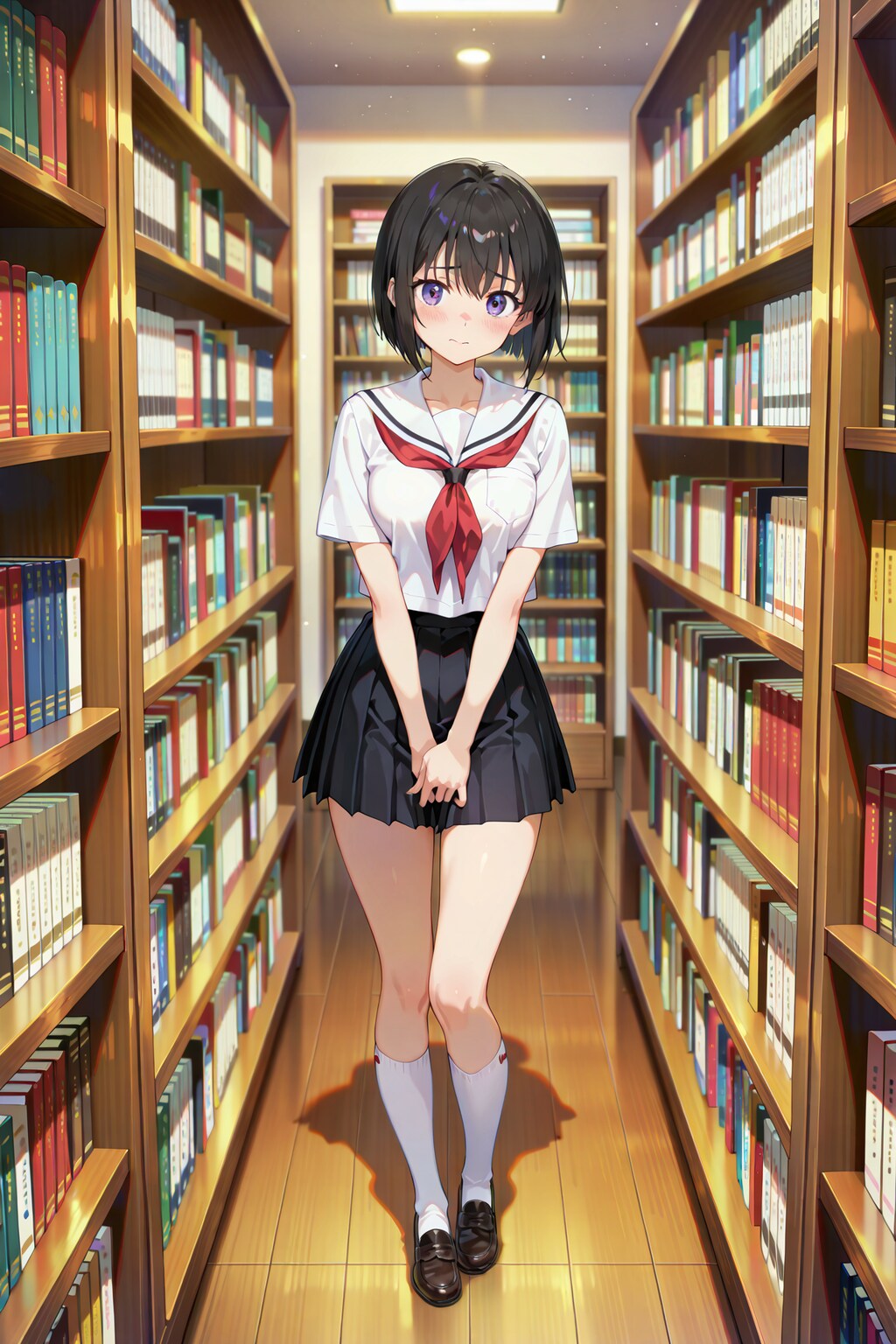 視線の先は年齢制限コーナー