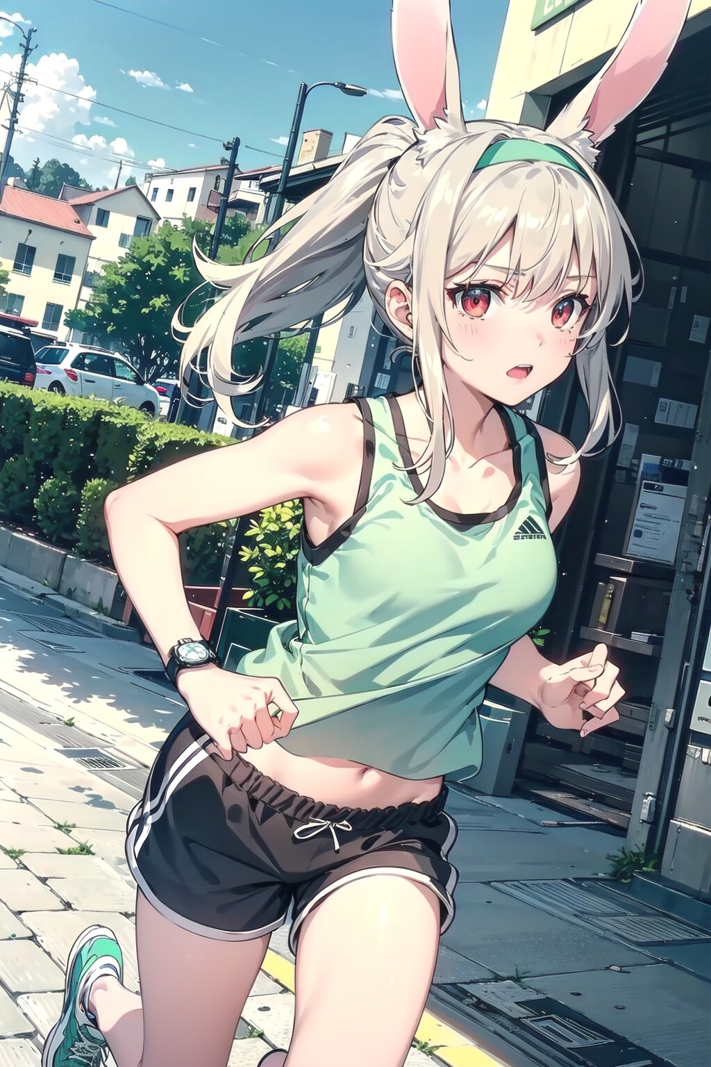 チョコミントランナーなのです🐰✨