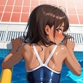 『（赤も青も良いな〜☺️）』「（うぅ…なんか毎日見られてる気がするよ〜）」 3枚目