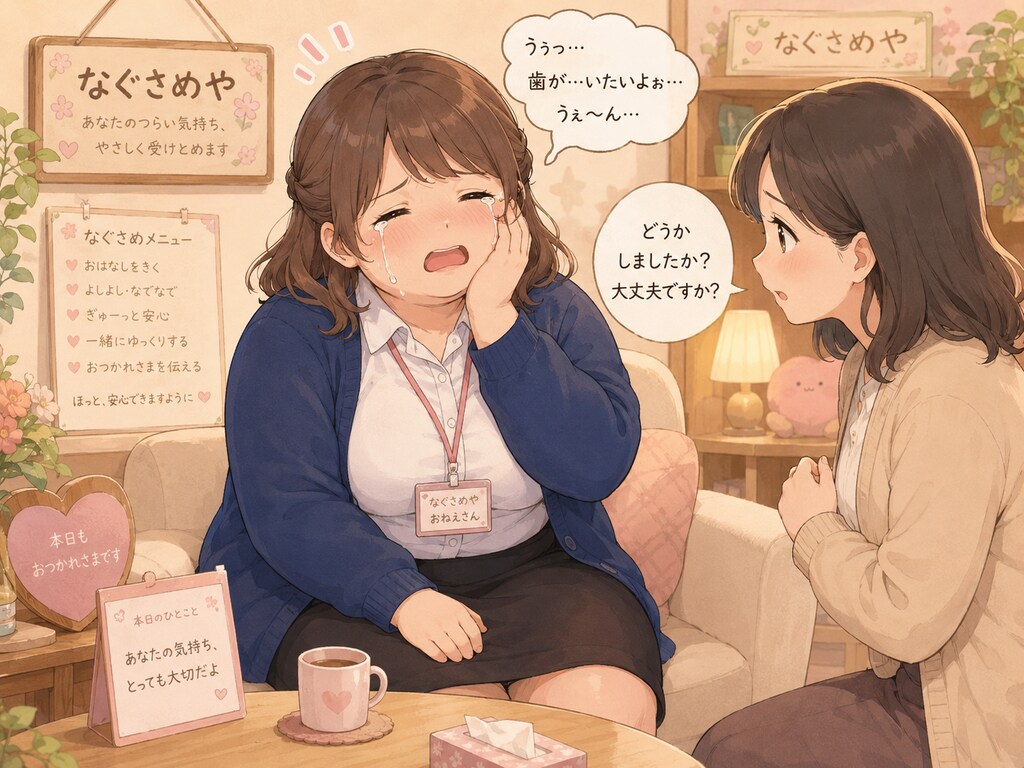 なくさめ屋さんのおねえさん、むしばになる