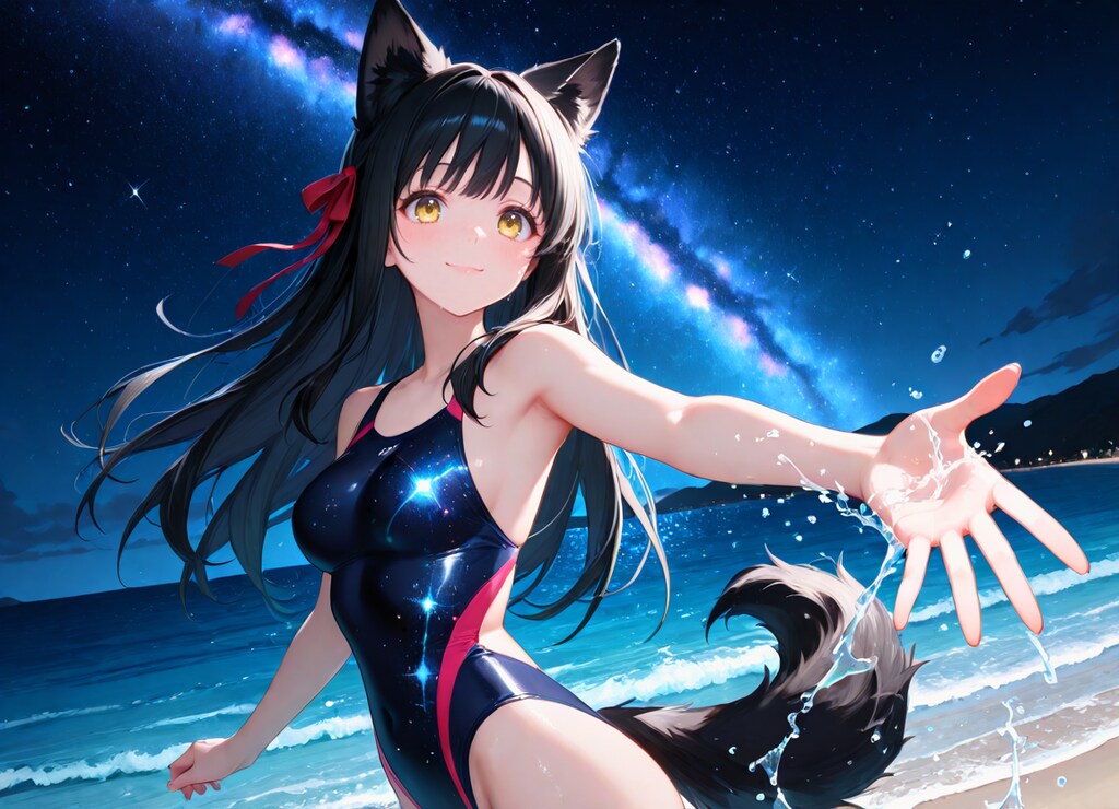 久々に宇宙水着