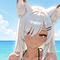 ウチの娘と浜辺オセロ🤍🖤 10枚目