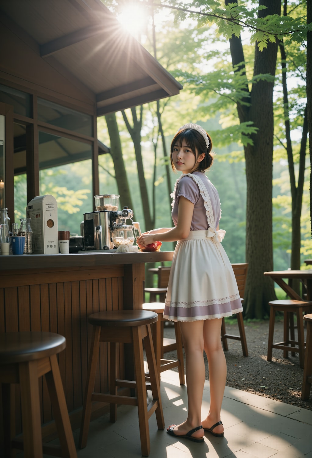 新緑カフェのメイド 2