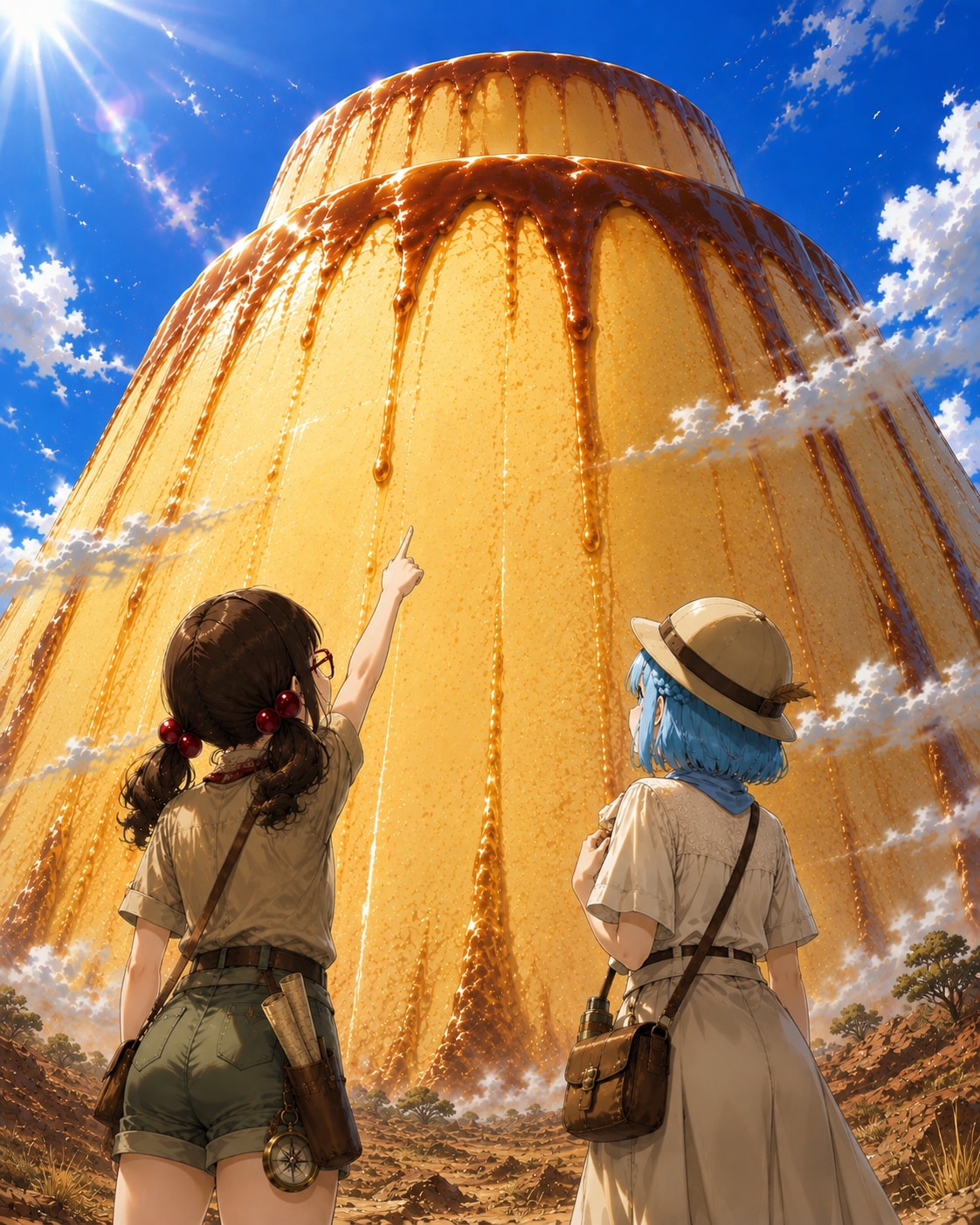 発見！エアーズロック級スーパープリン🍮 | の人気AIイラスト・グラビア