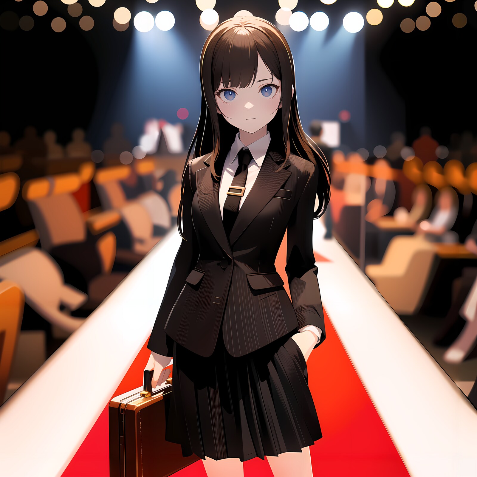スーツのファッションショー