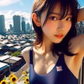 スク水ひなたぼっこ 5枚目