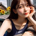 スク水ひなたぼっこ 6枚目