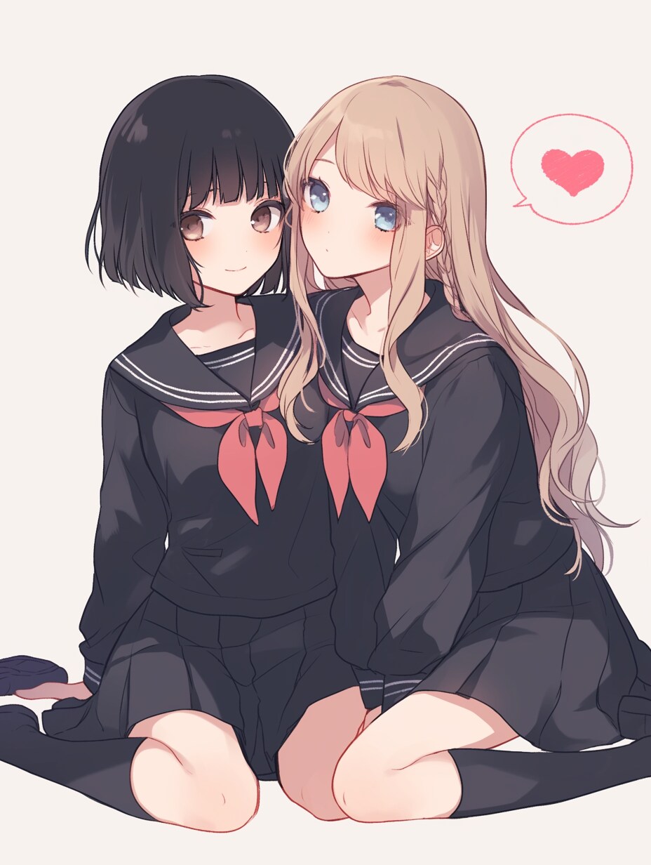 二人のJK416 | の人気AIイラスト・グラビア