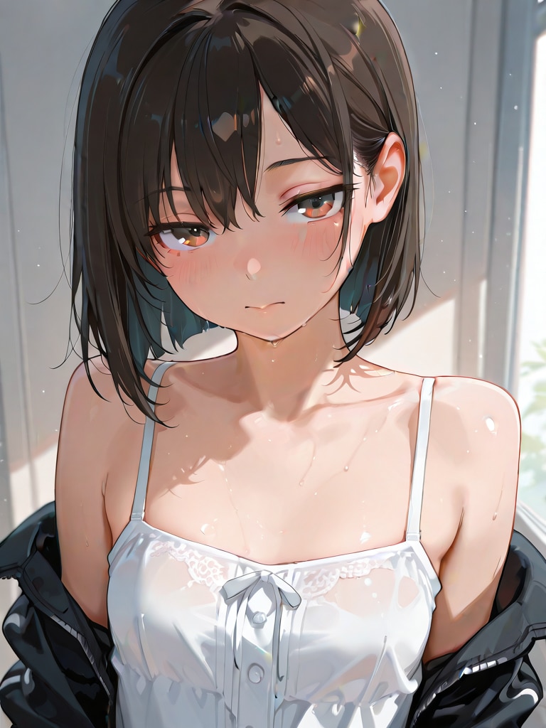 cute girl だけでどんな女の子を描くか試してみた