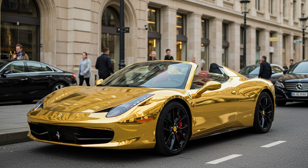 ゴールドカラーフェラーリ430