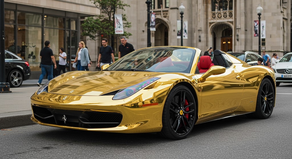 ゴールドカラーフェラーリ430