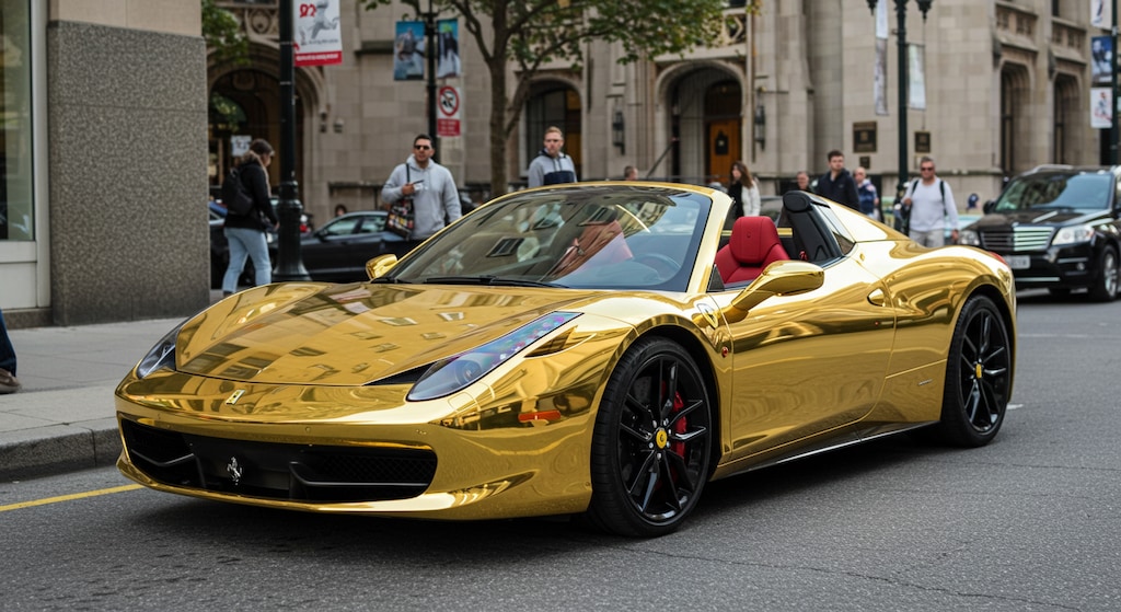 ゴールドカラーフェラーリ430