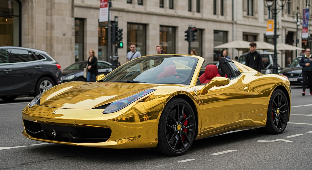 ゴールドカラーフェラーリ430