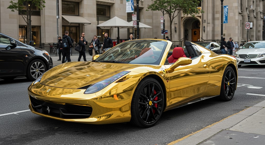 ゴールドカラーフェラーリ430