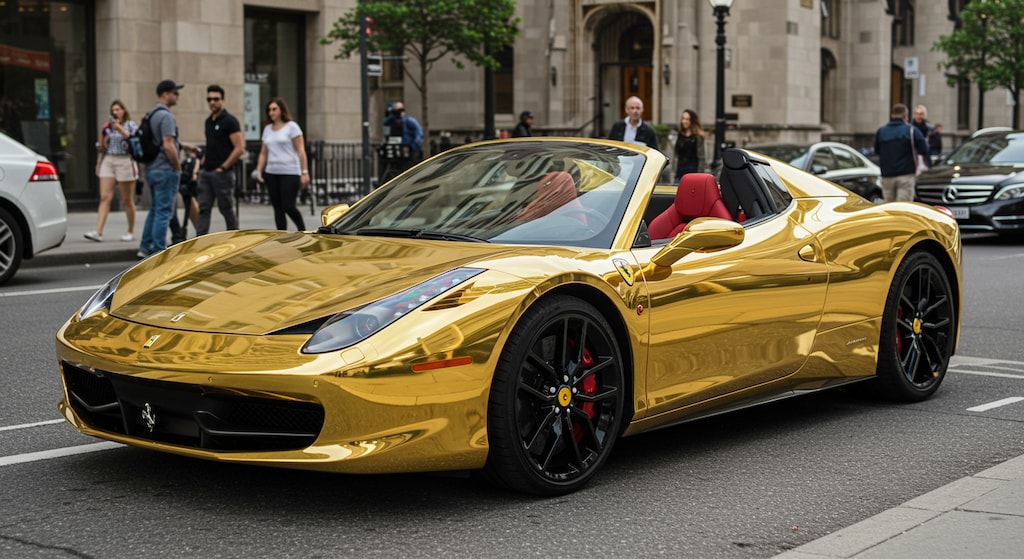 ゴールドカラーフェラーリ430