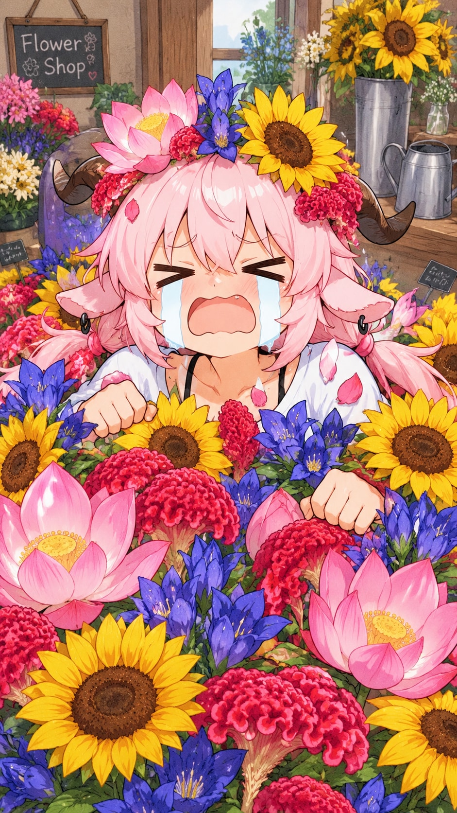 繁忙期がきたヤギ