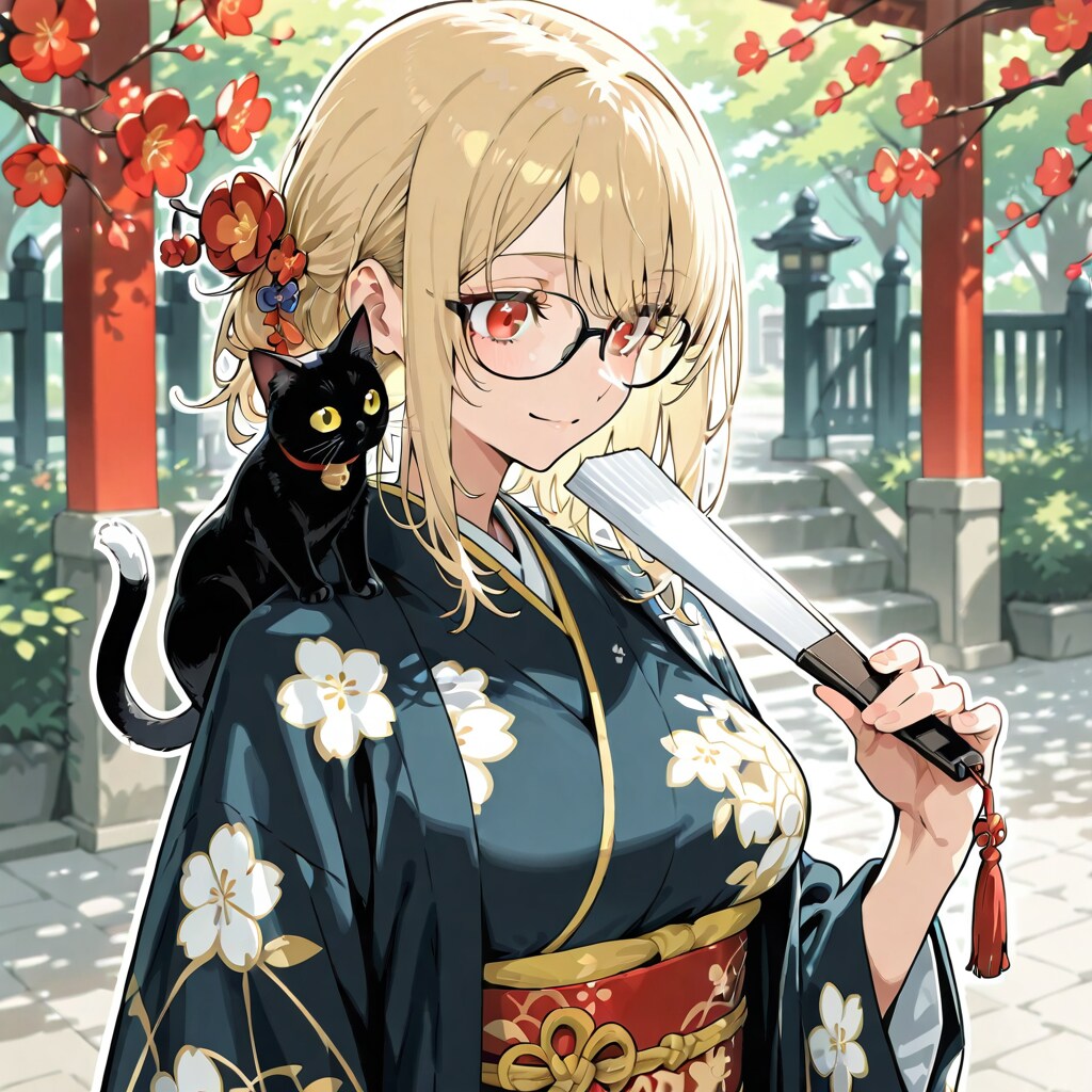 着物金髪ちゃん