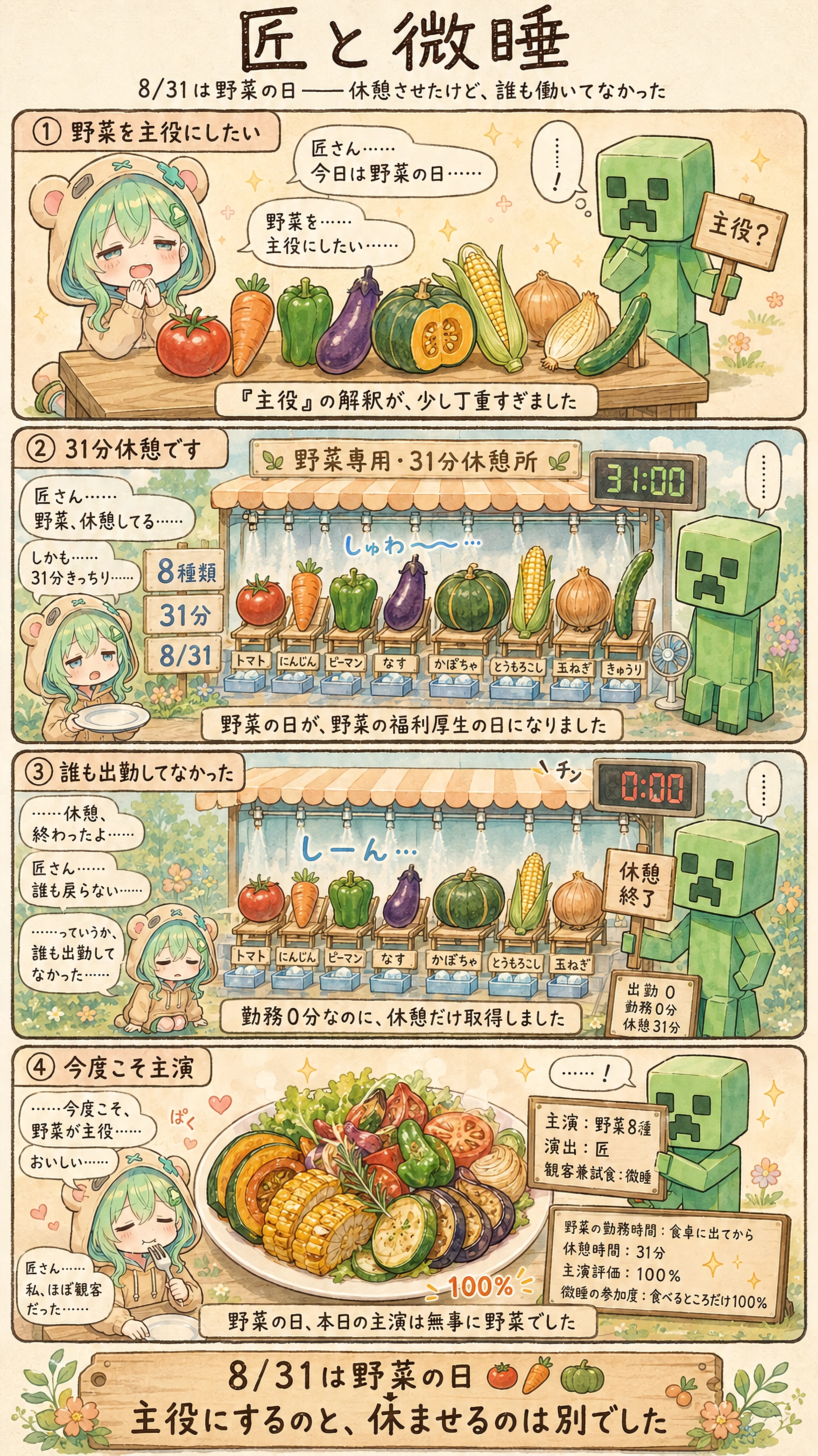 The Vegetables Took the Day Off | の人気AIイラスト・グラビア