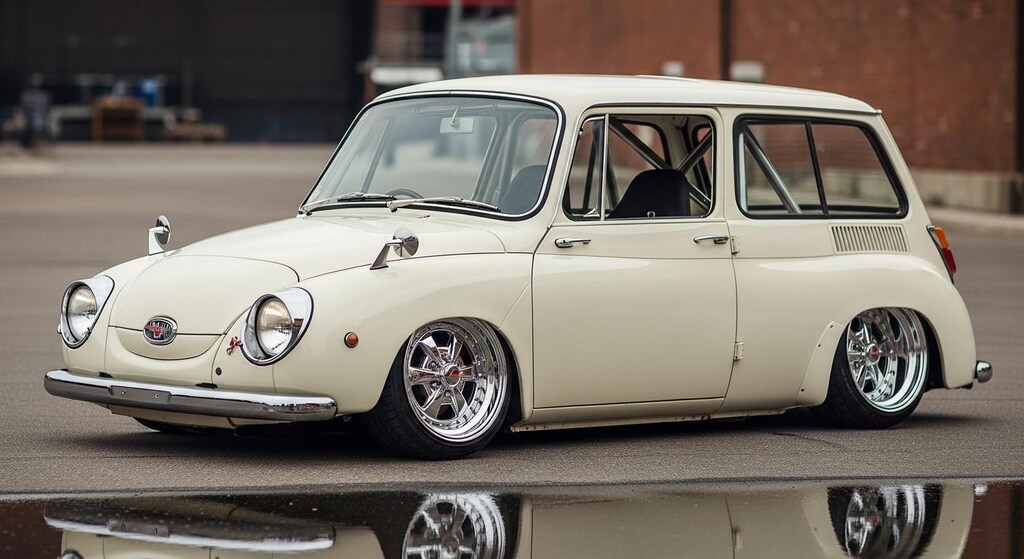 スバル360カスタムのドリ車