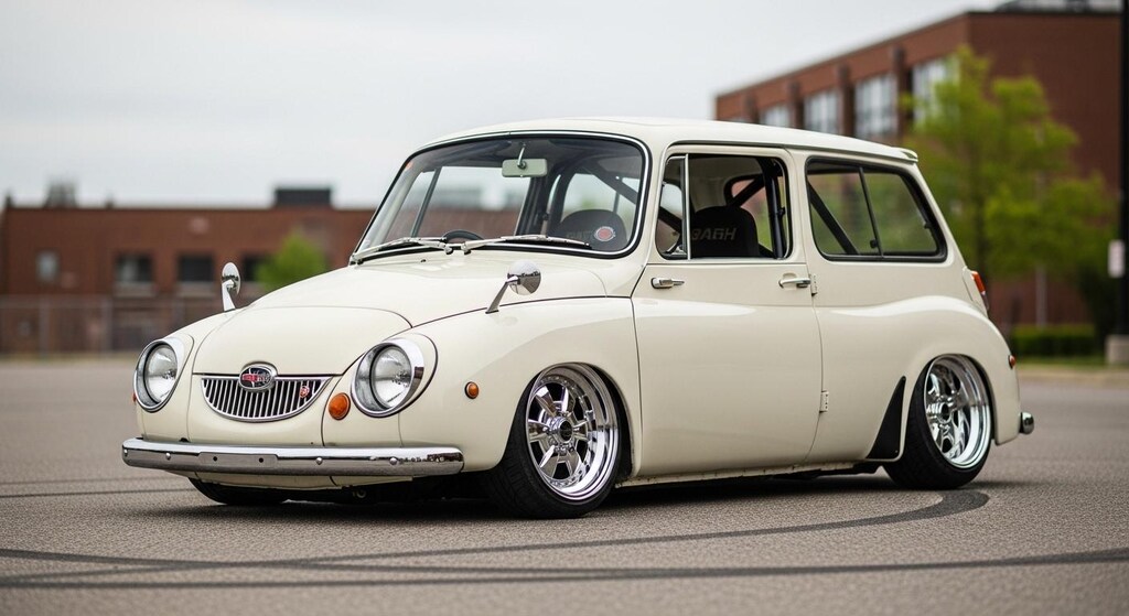 スバル360カスタムのドリ車