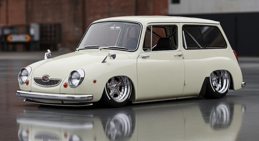 スバル360カスタムのドリ車