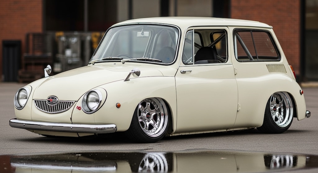 スバル360カスタムのドリ車