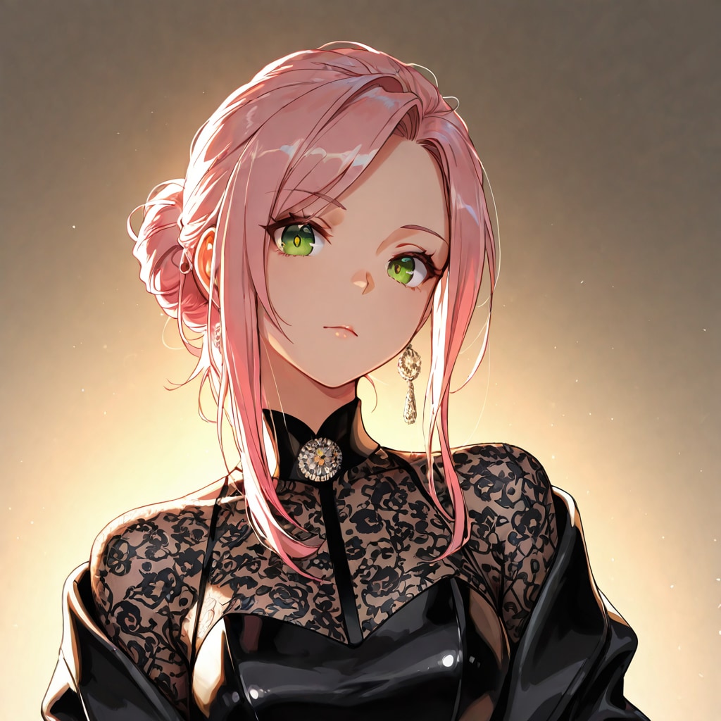 ハイファッションお団子ヘア