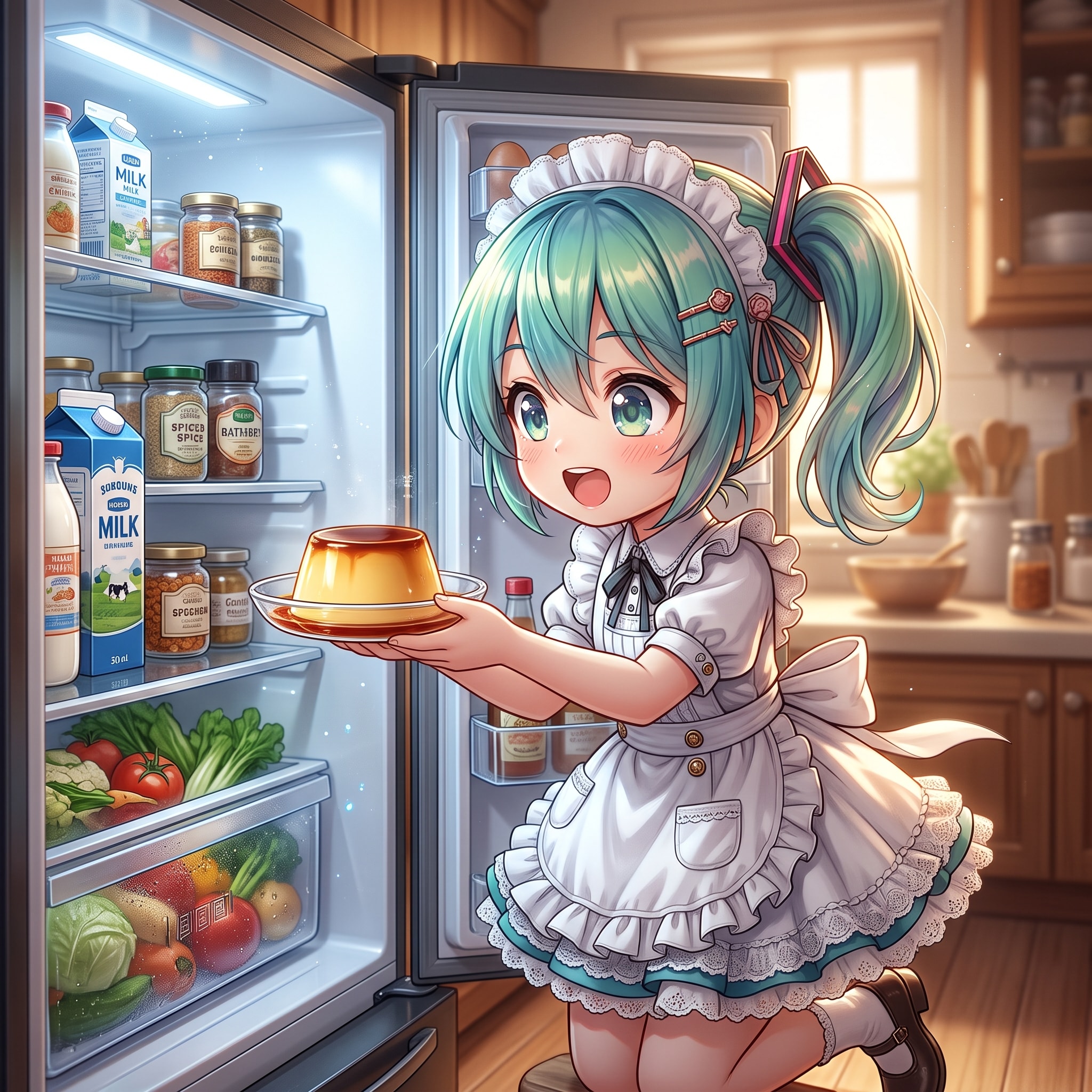 ミクちゃんのプリン🍮 | の人気AIイラスト・グラビア