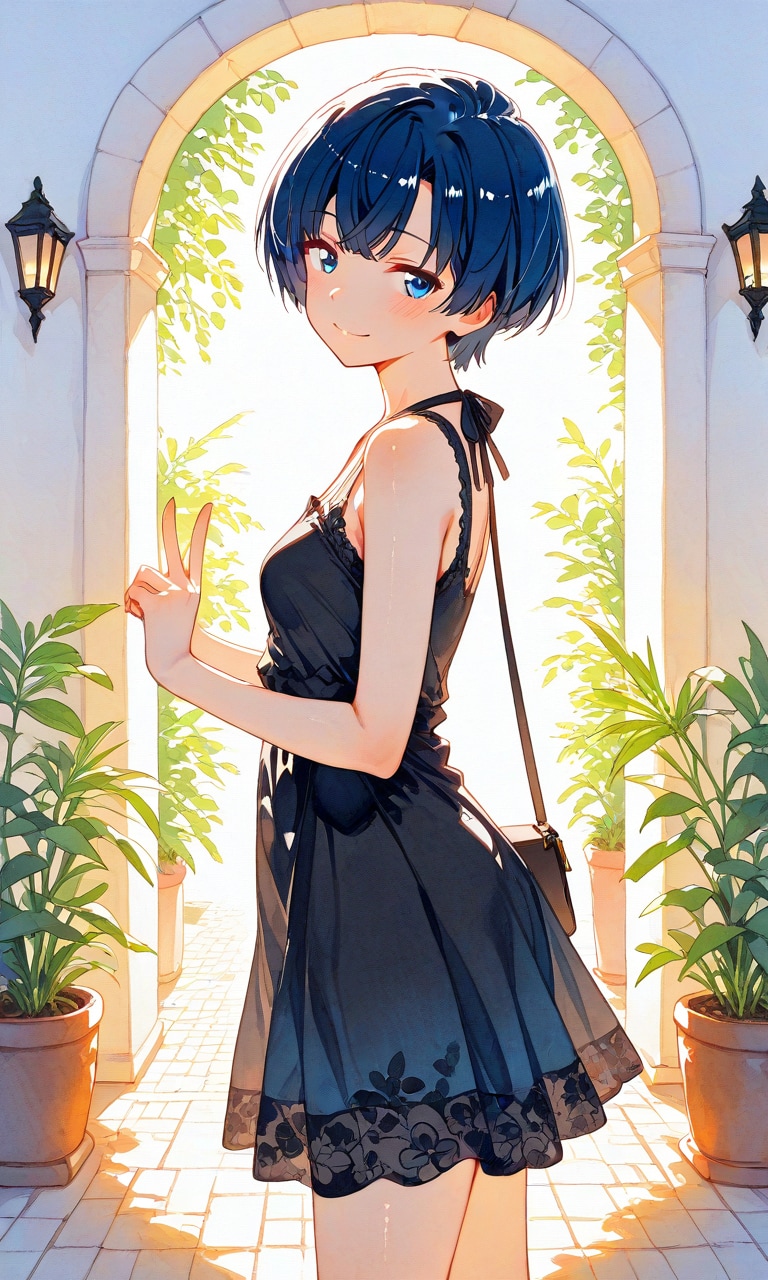 観光中だよ柑菜ちゃん | の人気AIイラスト・グラビア