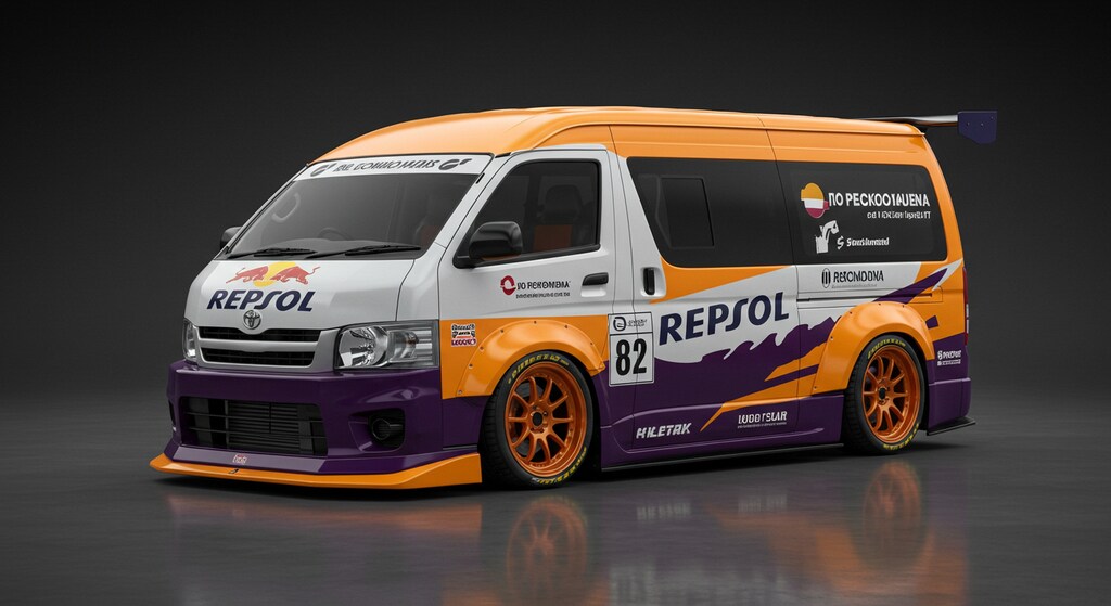 レプソルハイエースレーシングカー