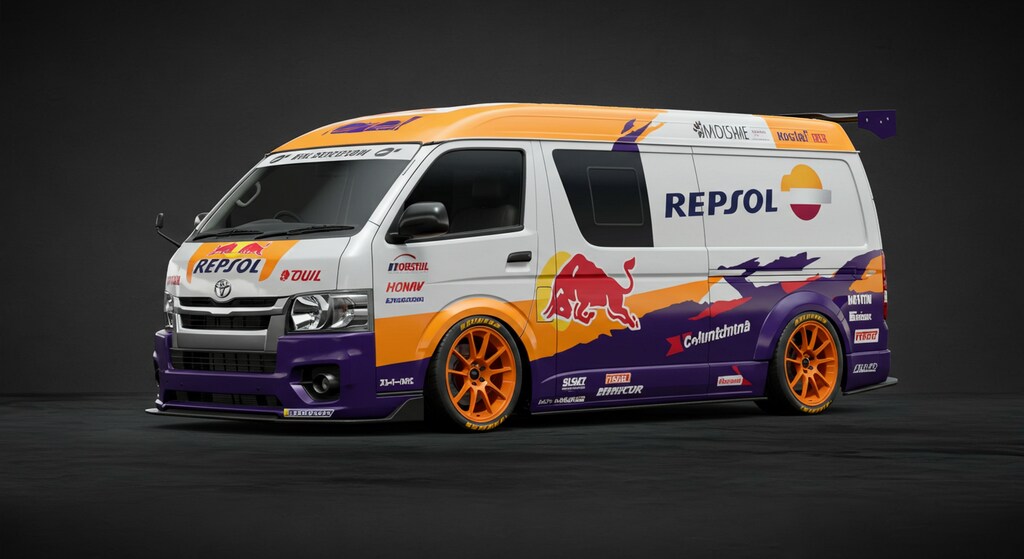 レプソルハイエースレーシングカー