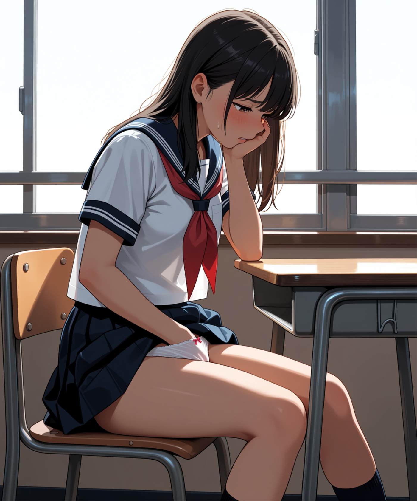 教室でこっそり