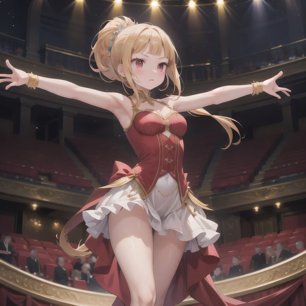 金髪ポニテで演劇の少女