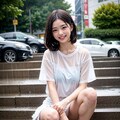雨に濡れた美女 2枚目