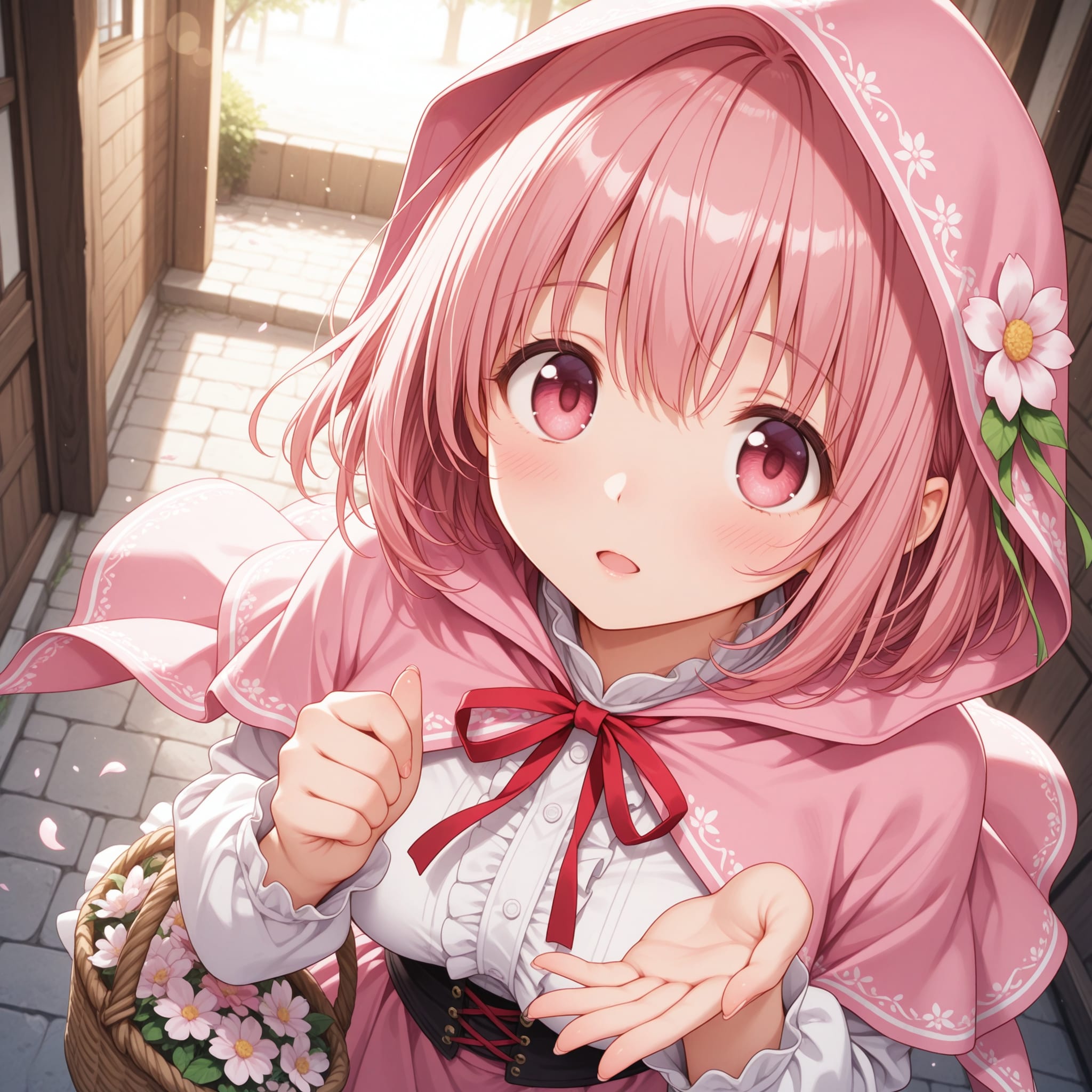 ピンク頭巾ちゃん