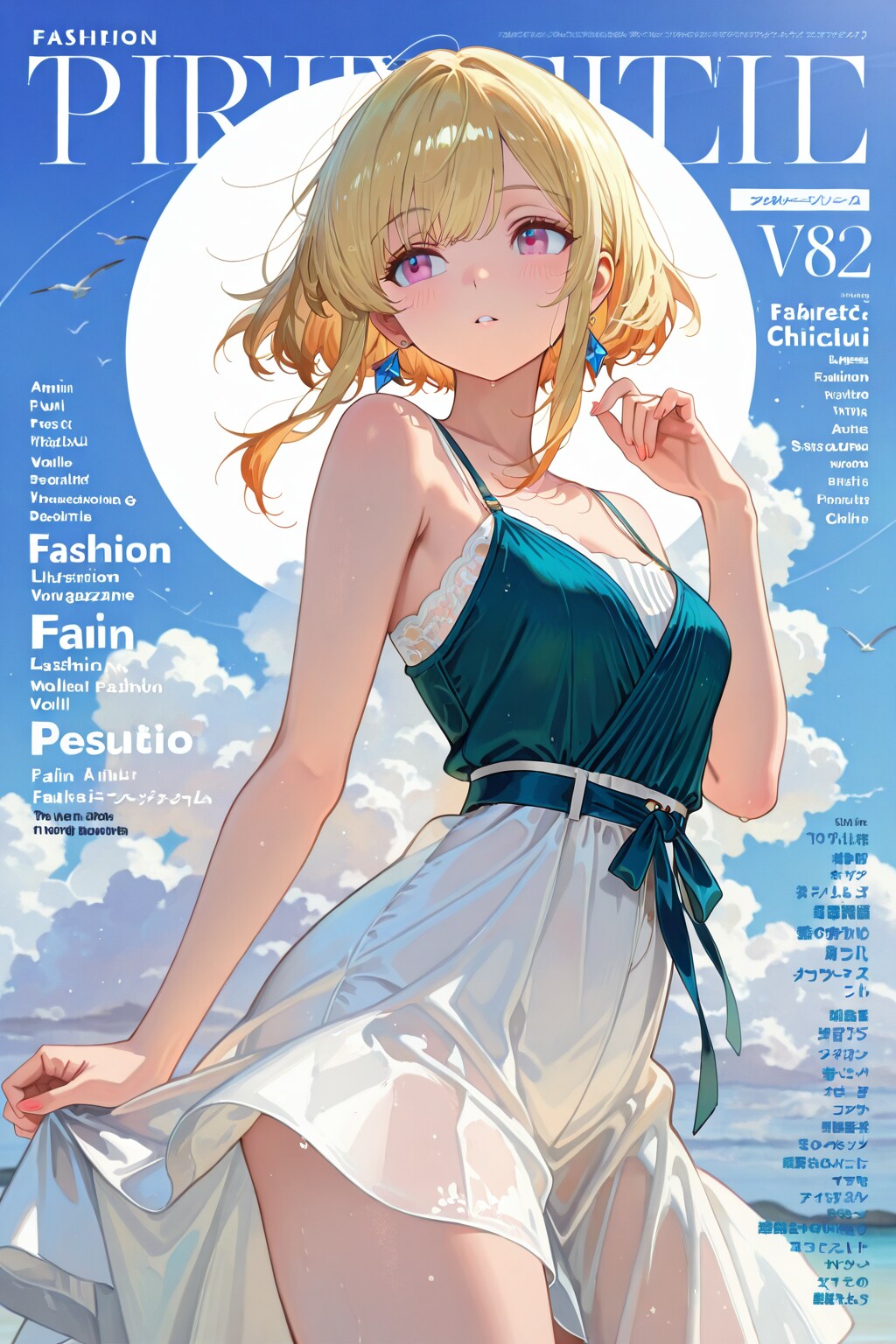 ファッション雑誌表紙。 | の人気AIイラスト・グラビア