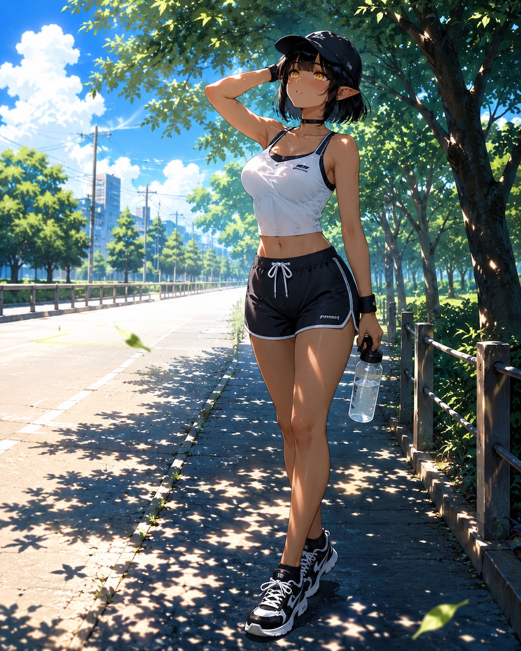 真夏の日差しの中のほんの少しの「涼」