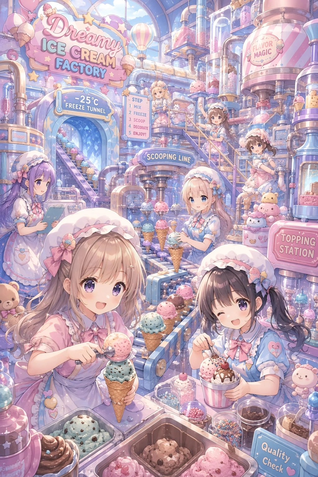 夢のアイスクリーム工場！