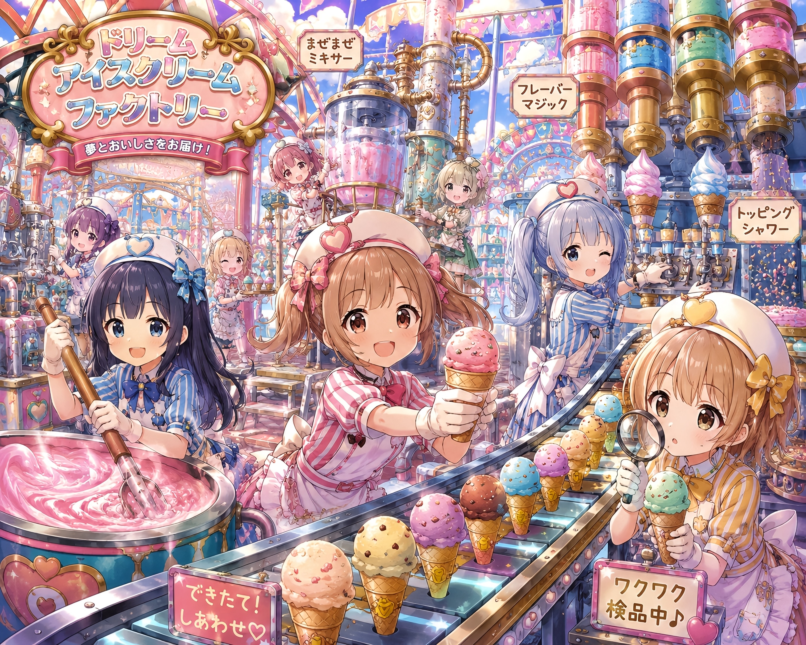 夢のアイスクリーム工場！