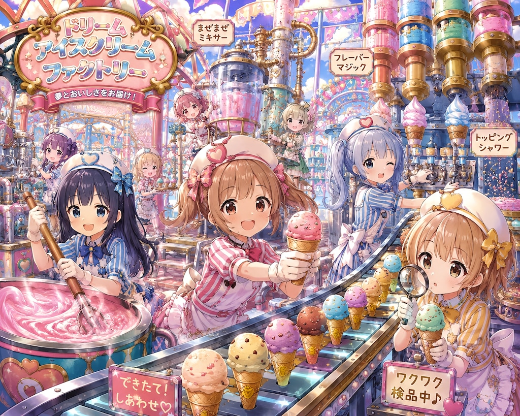 夢のアイスクリーム工場！