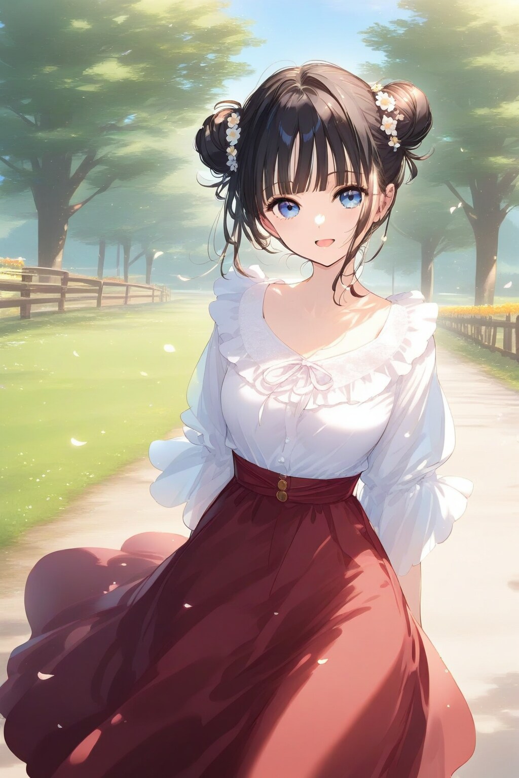 公園を歩くおだんごちゃん🍡✨